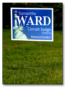 POLYCOATED CARDBOARD YARD SIGNS